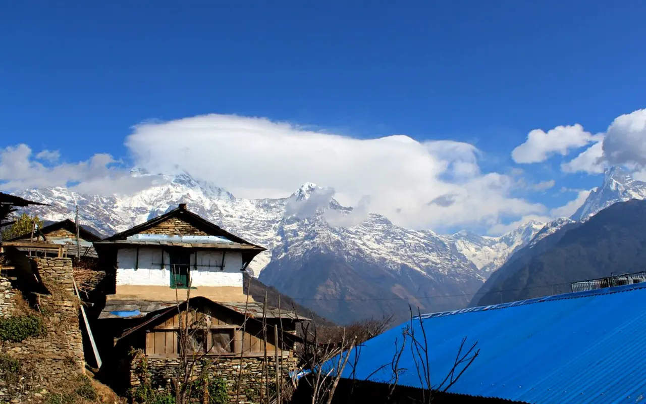 Scenic View from Ghandruk Village